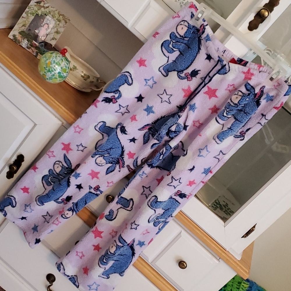 Disney Eyeore pajama bottoms lavender juniors M